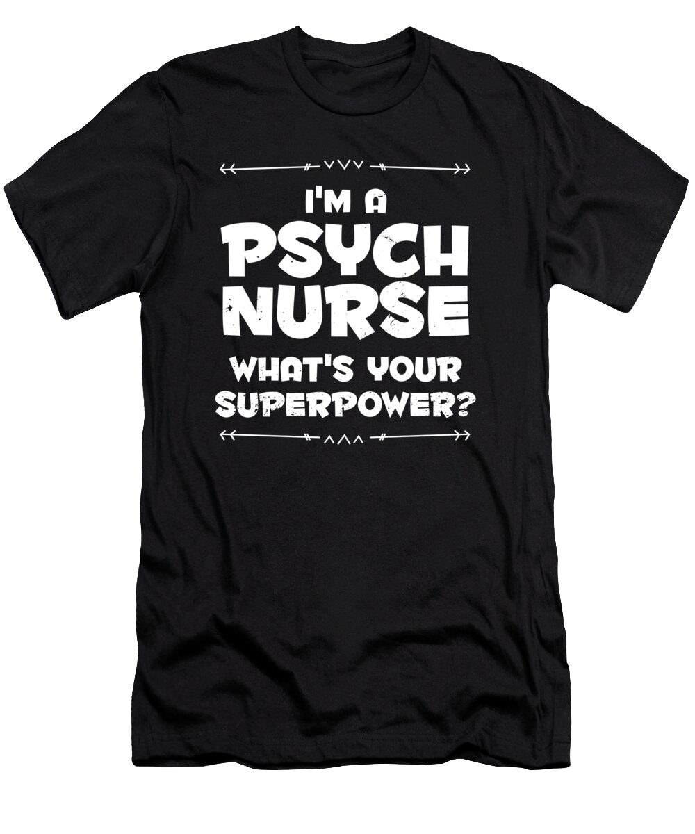 1 Nursing Hospital Caretaker Psych Nurse Crazy Squirrel T-Shirt