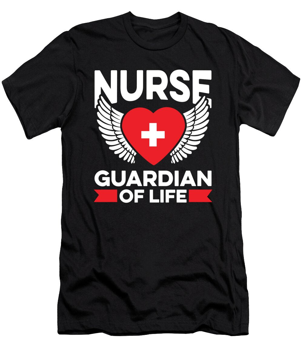 1 Nursing Nurse Caretaker Hospital Angel Spiritual Crazy Squirrel T-Shirt