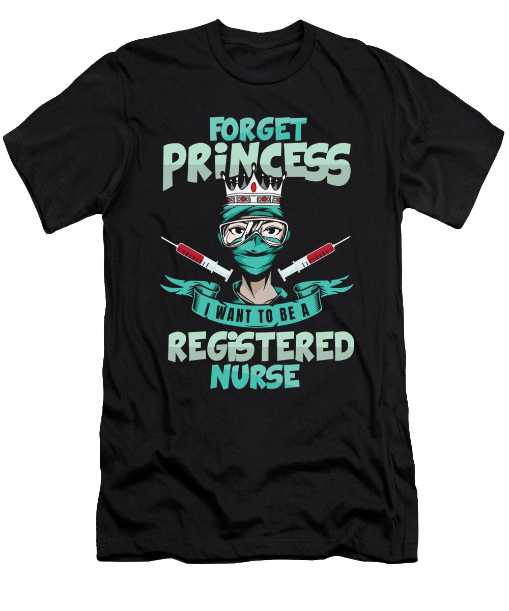 1 Nursing Princess Caretaker Hospital Registered Nurse Crazy Squirrel T-Shirt