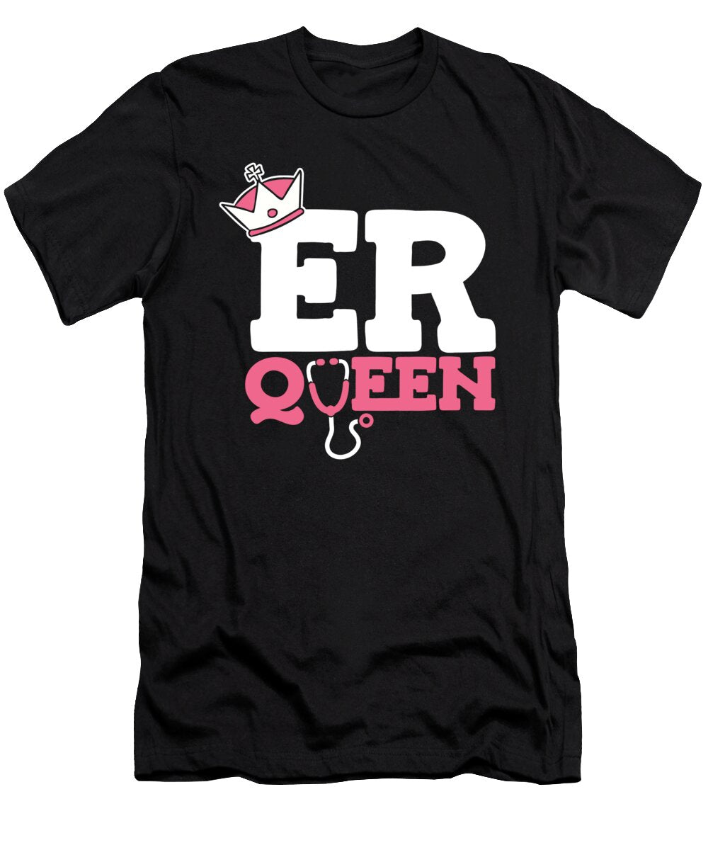 1 Nursing Queen Caretaker Hospital Emergency Nurse Crazy Squirrel T-Shirt