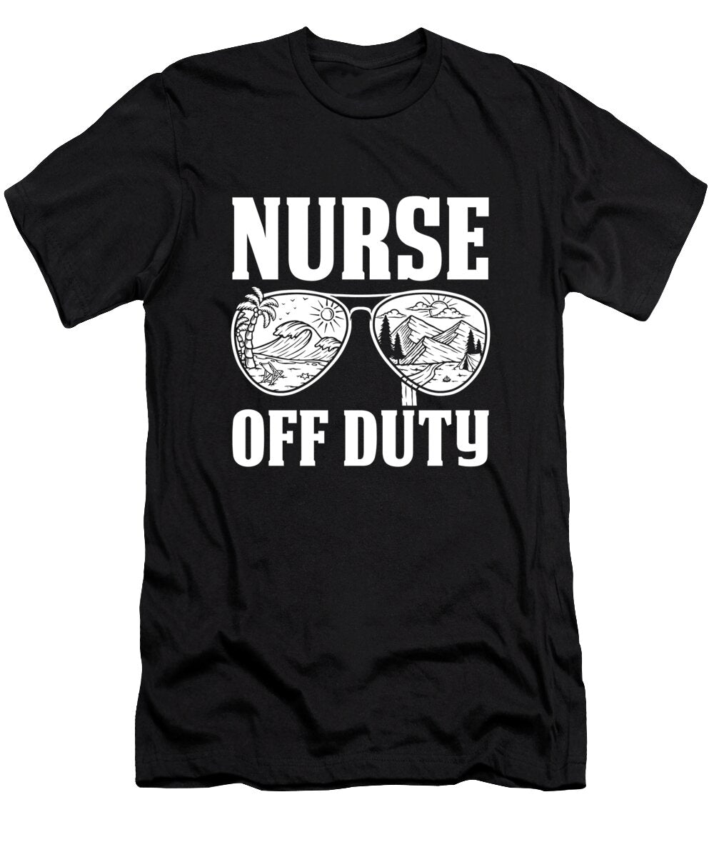 1 Nursing Sunglasses Caretaker Hospital Emergency Nurse Crazy Squirrel T-Shirt