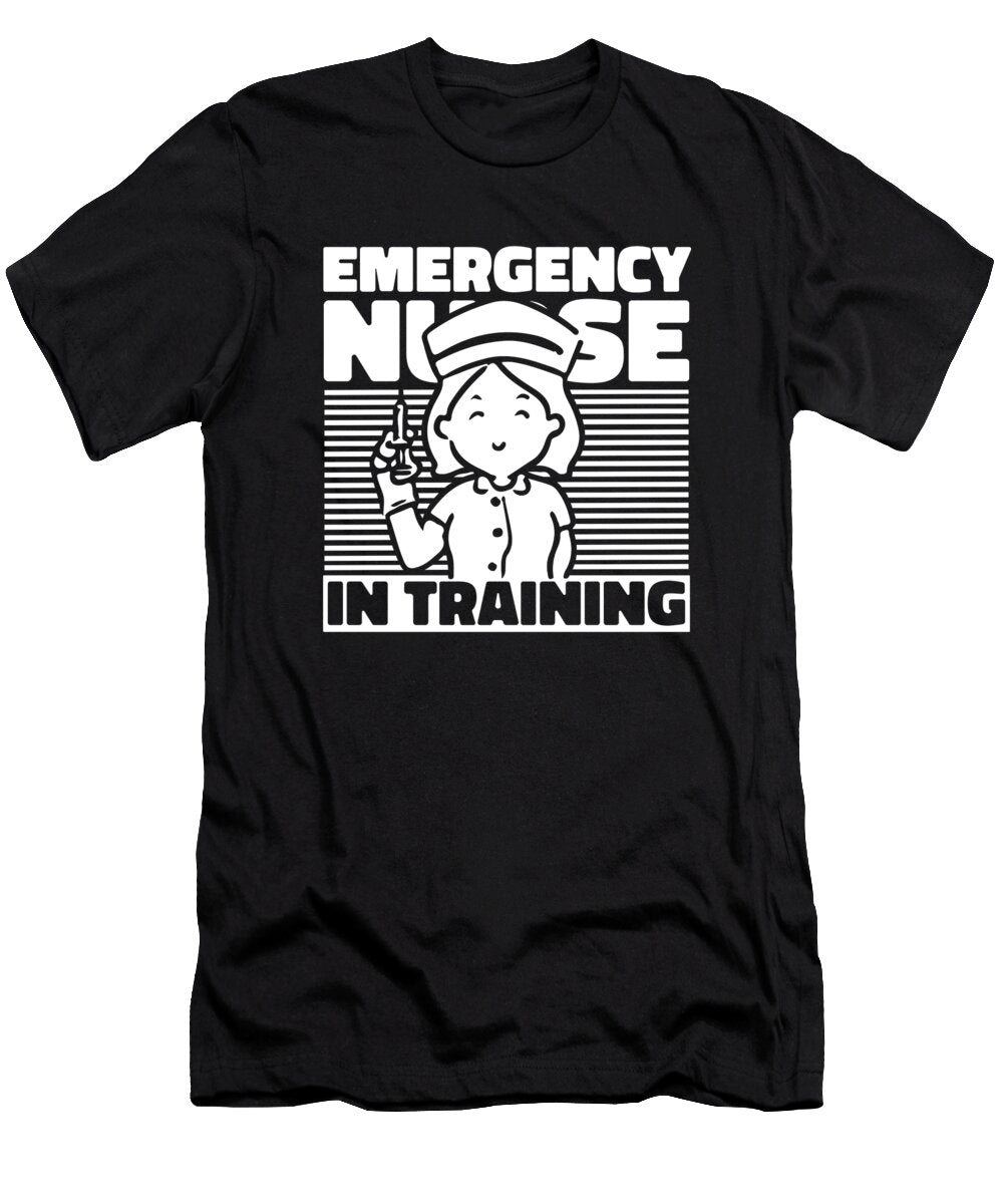 1 Nursing Training Hospital Caretaker Emergency Nurse Crazy Squirrel T-Shirt