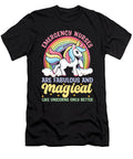 1 Nursing Unicorn Hospital Caretaker Emergency Nurse Crazy Squirrel T-Shirt