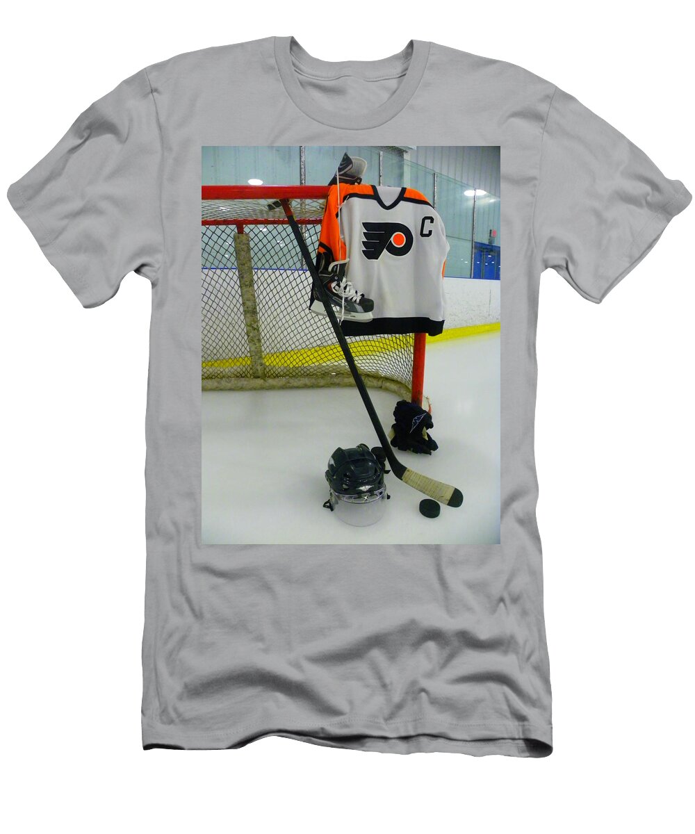 1 Philadelphia Flyers Away Hockey Jersey Lisa Wooten T-Shirt