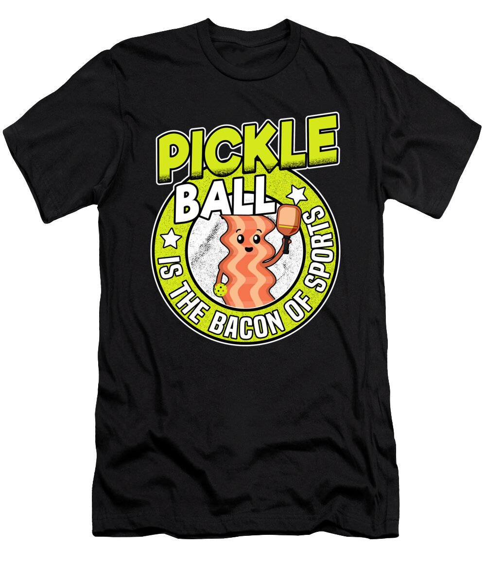 1 Pickleball Is the Bacon of Sports Retro Funny Pickle Ball Lisa Stronzi T-Shirt