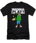 1 Pickleball King Design with Pickle Racquet and Lance Gambis Art T-Shirt