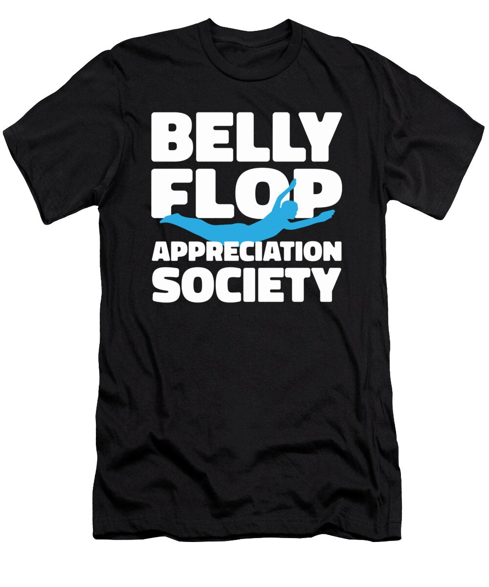 1 Platform Diver Belly Flop Springboard Diving Crazy Squirrel T-Shirt