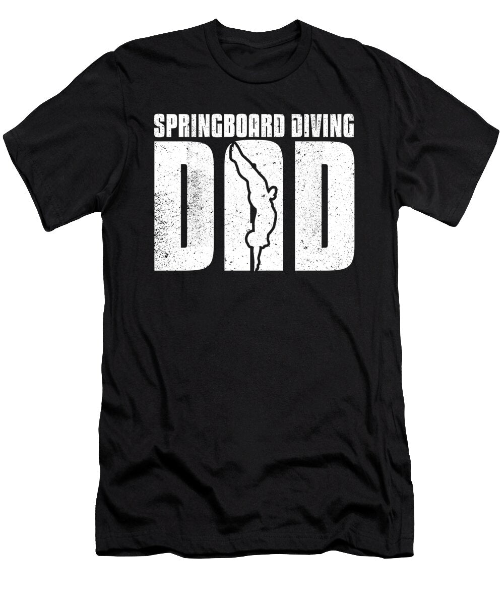 1 Platform Diver Dad Springboard Diving Crazy Squirrel T-Shirt