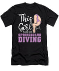 1 Platform Diver Girl Springboard Diving Crazy Squirrel T-Shirt