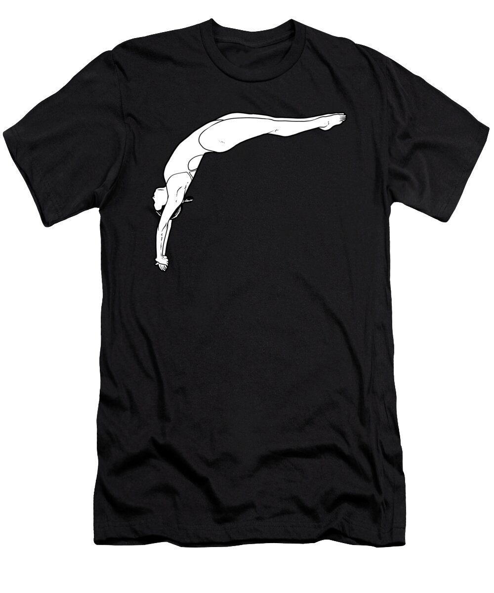 1 Platform Diver Springboard Diving Crazy Squirrel T-Shirt