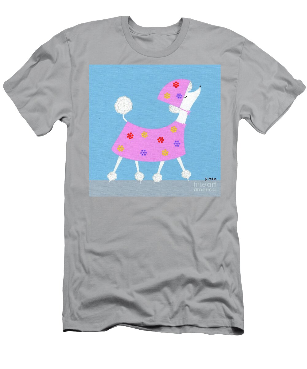 1 Poodle Ready for April Showers Donna Mibus T-Shirt
