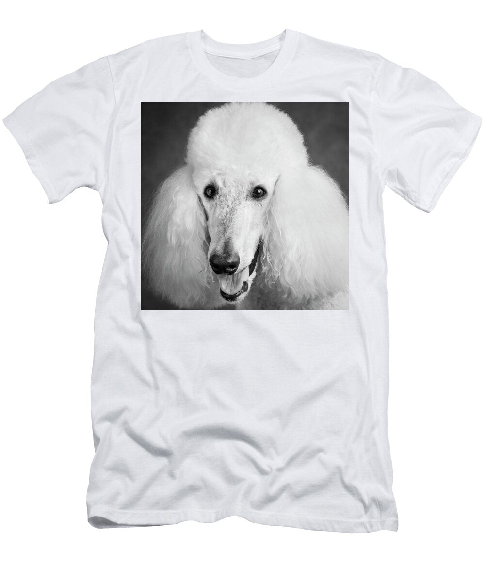 1 Portrait of a Standard Poodle Dog Panoramic Images T-Shirt