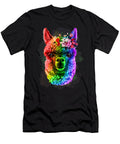 1 Rainbow Llama Funny Alpaca Gay Lesbian Lgbt Floral Dhbubble T-Shirt