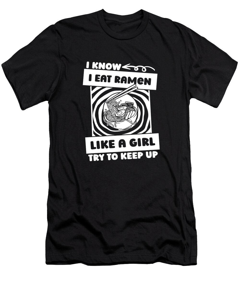 1 Ramen Asian Food Noodles Ramen Crazy Squirrel T-Shirt