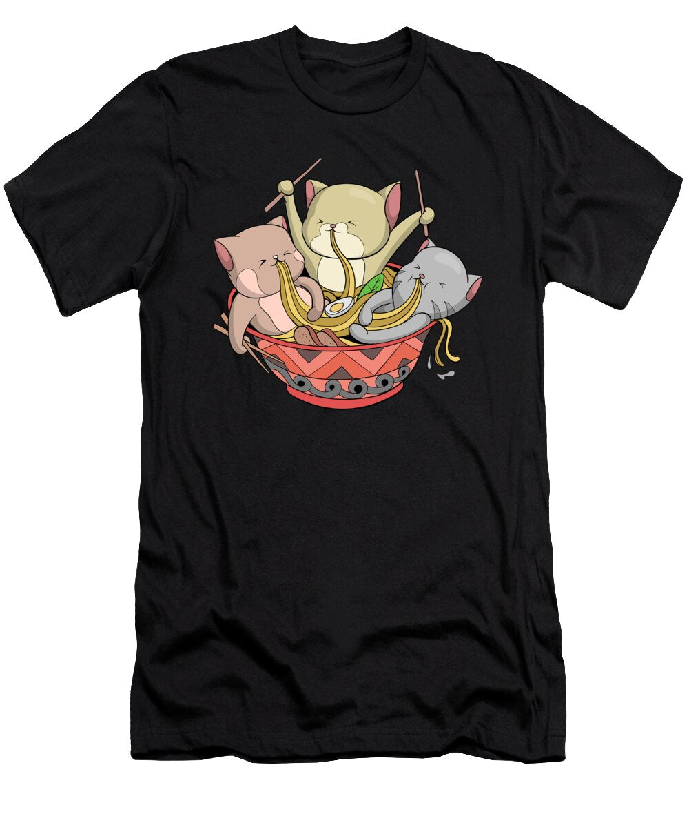 1 Ramen Cats Cat Noodles Soup Lover Japan Chef Noods Toms Store T-Shirt