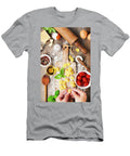 1 Raw Italian Pasta Tortellini on Wooden Board Natalia Klenova T-Shirt