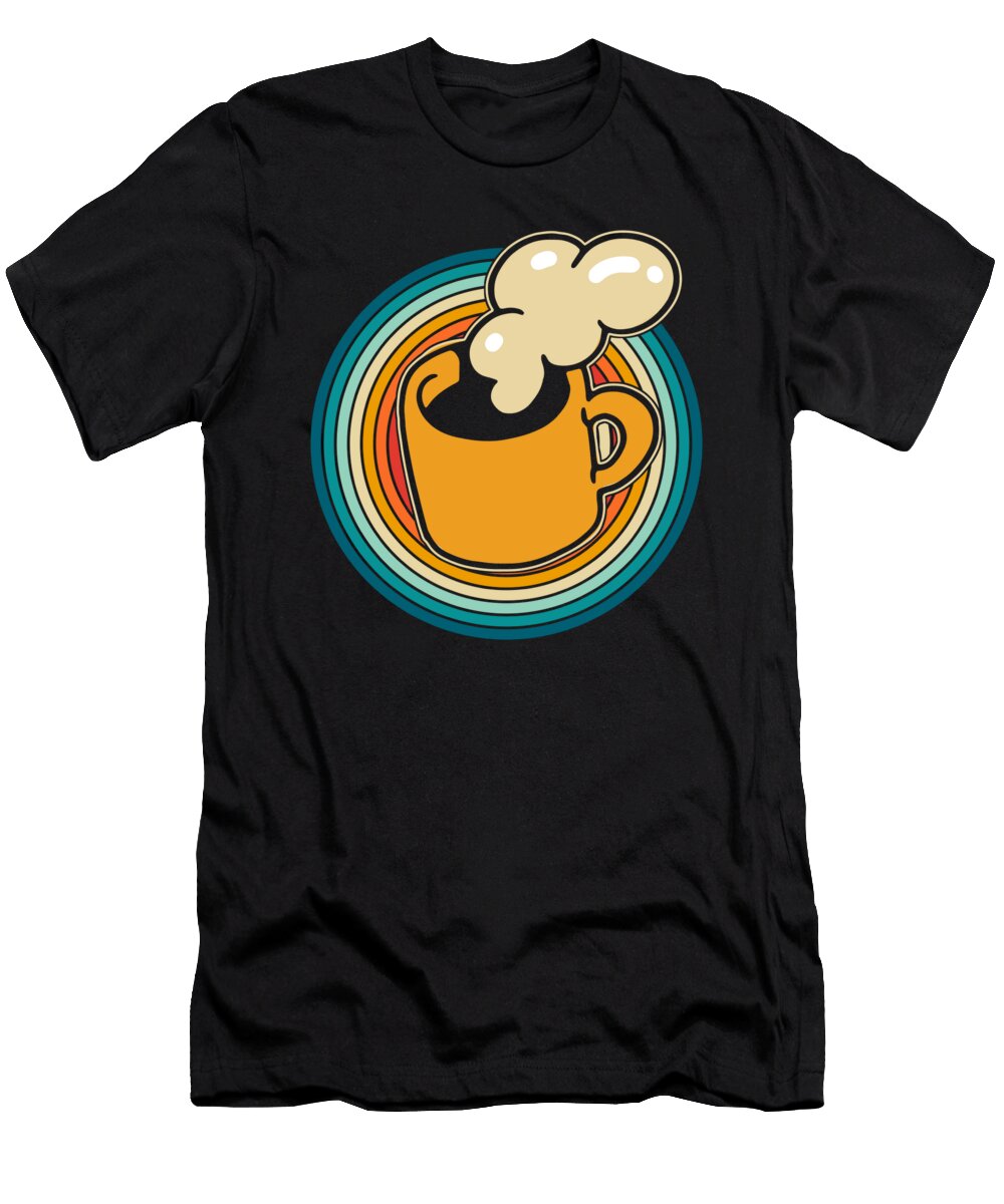 1 Retro Coffee Barista Cafe Roasting Roaster Vintage Coffee Crazy Squirrel T-Shirt