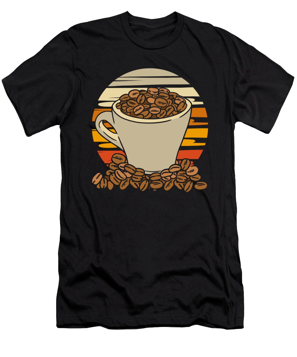 1 Retro Coffee Cafe Roaster Roasting Barista Vintage Coffee Crazy Squirrel T-Shirt