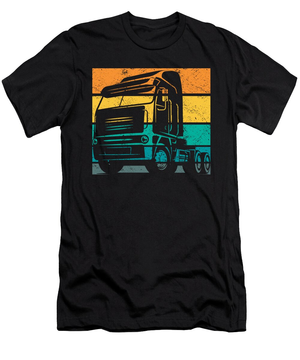 1 Retro Truck Driver Trucking Vintage Trucker Crazy Squirrel T-Shirt