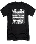 1 Rig Trucker Trucking Truck Driver Crazy Squirrel T-Shirt