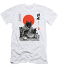 1 Samurai Cat Eat Ramen Scroll Phone Japanese Food Zyneu Gangd T-Shirt