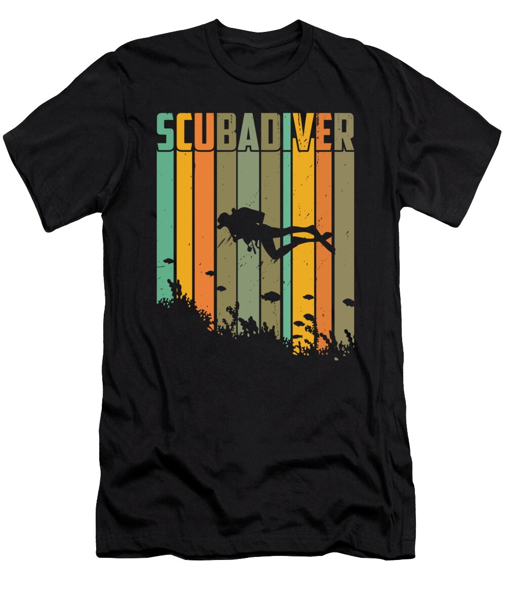 1 Scuba Diver Vintage Retro Honey Shop Art T-Shirt