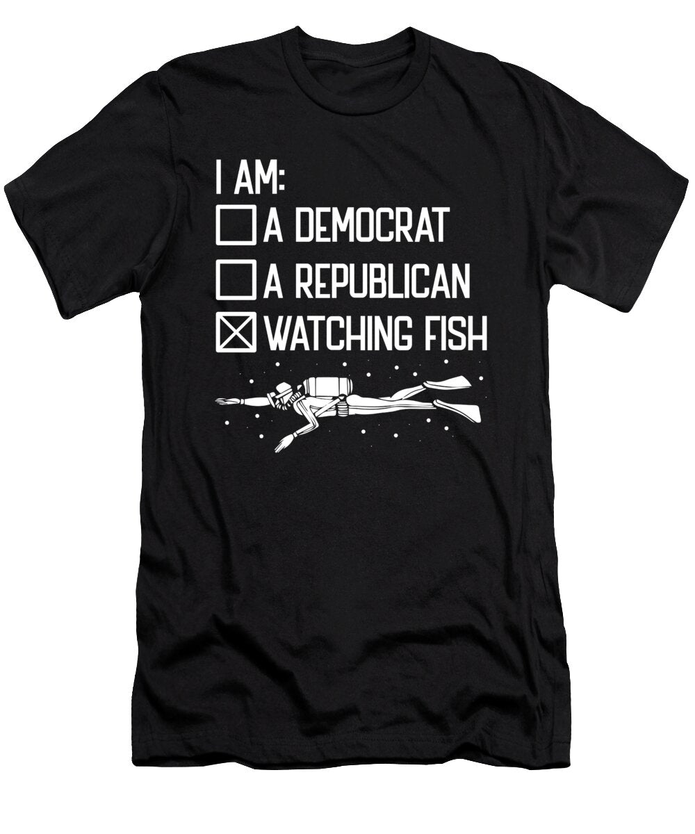 1 Scuba Diving Diver Crazy Squirrel T-Shirt