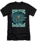 1 Scuba Diving Is My Superpower Vintage Diver Dive Ocean Life Grover Mcclure T-Shirt