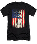 1 Siberian Husky American Flag 4th of July Patriotic Dog Lover Dhbubble T-Shirt