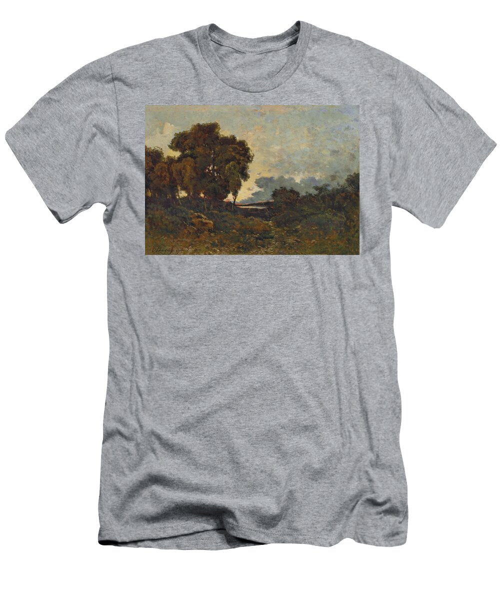 1 Soleil Couchant Sur Lallier Henri Joseph Harpignies T-Shirt