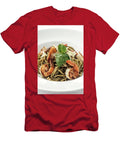 1 Spaghetti Gamberi Pasta with Prawns and Pesto on White Backgroun Jm Travel Photography T-Shirt