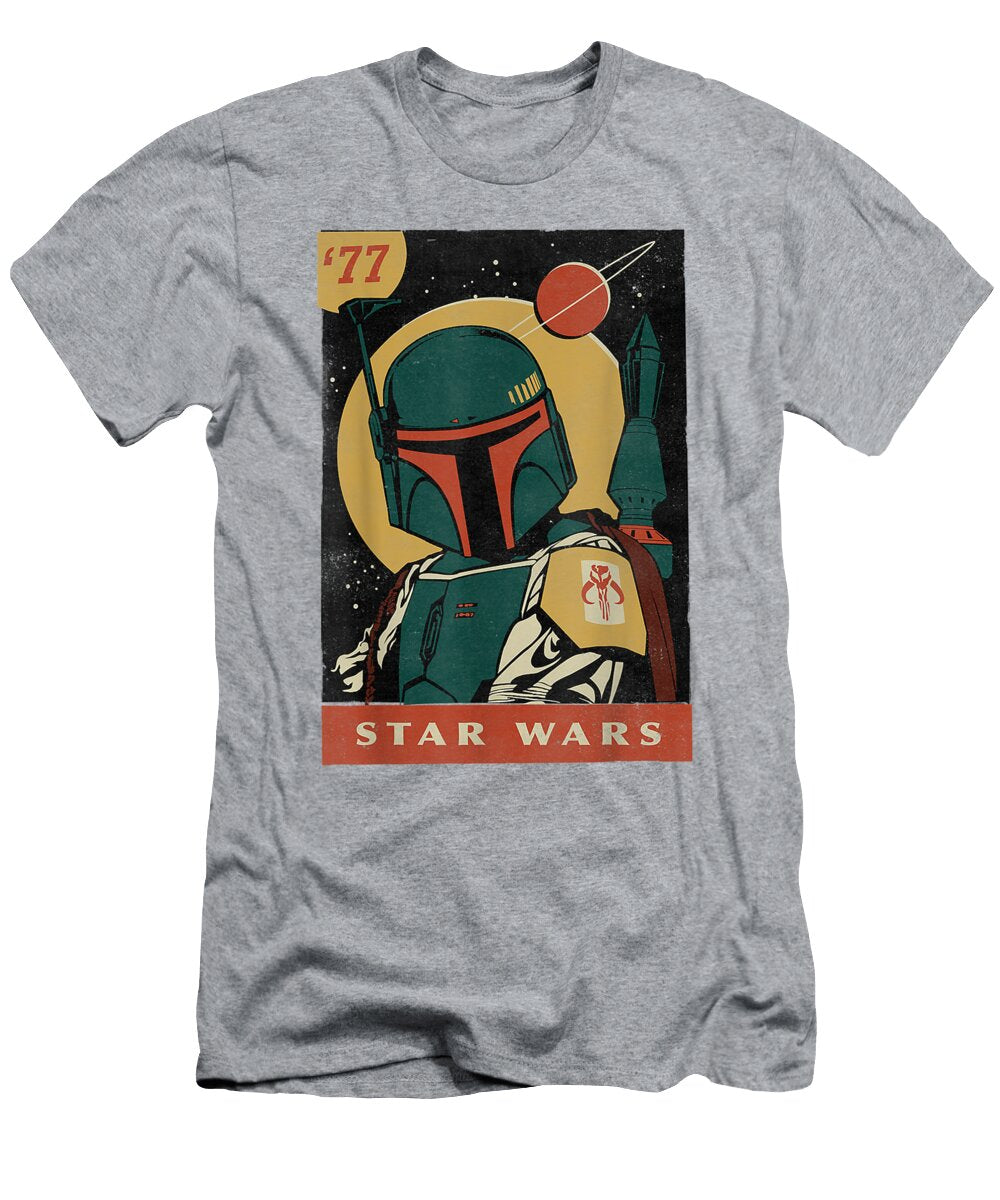 1 Star Wars Boba Fett Vintage Trading Card 77 Graphic Tommyz Jenna T-Shirt