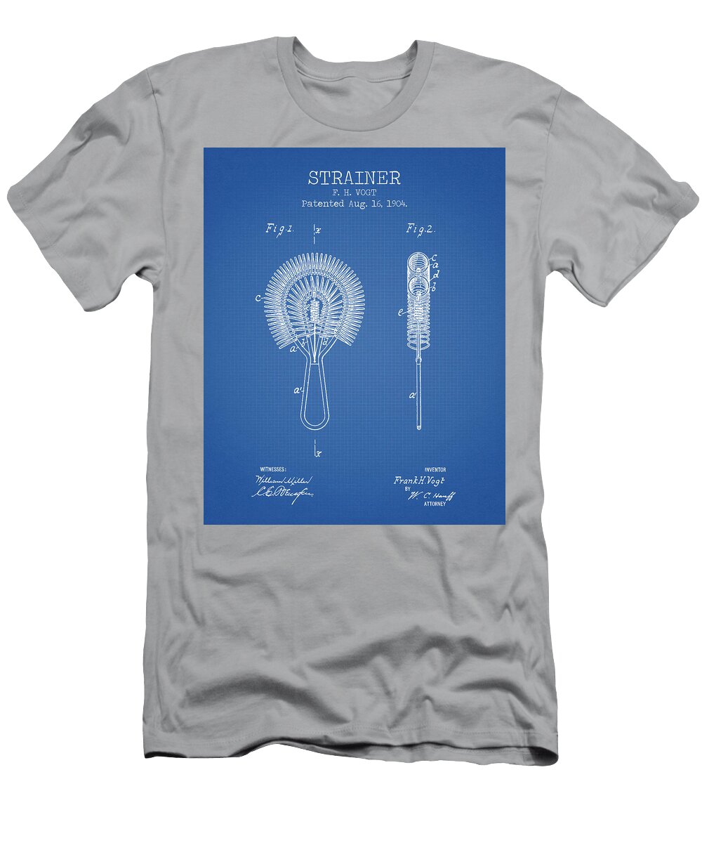 1 Strainer Blue Patent Denny H T-Shirt