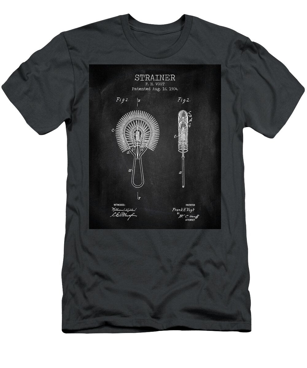 1 Strainer Chalkboard Patent Denny H T-Shirt