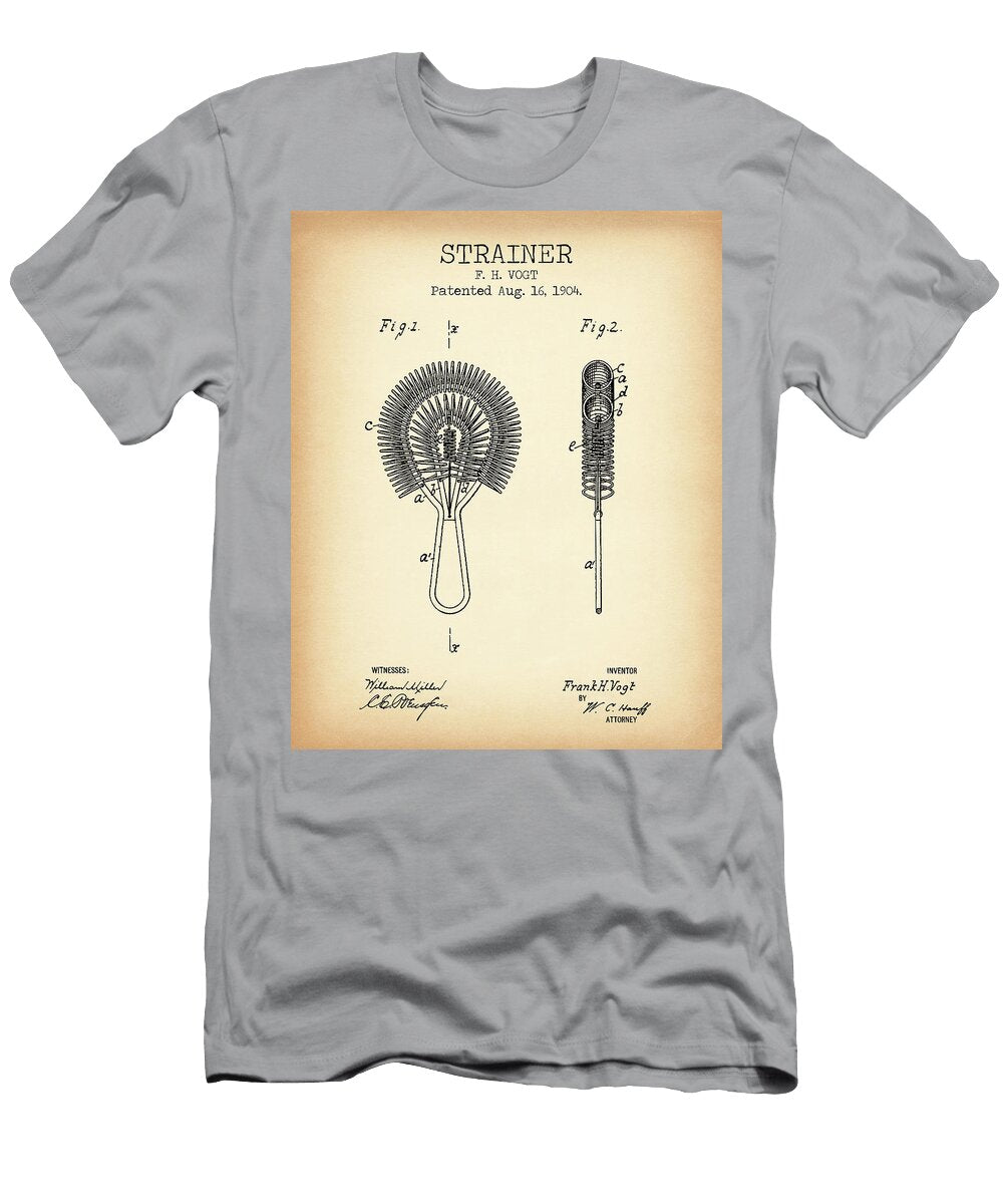 1 Strainer Vintage Patent Denny H T-Shirt
