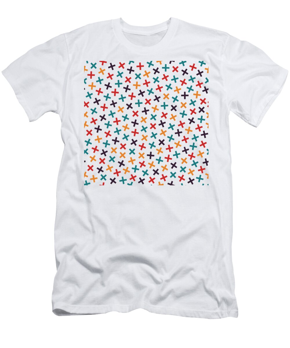 1 Sweet Pattern Stars Alpaca Man T-Shirt