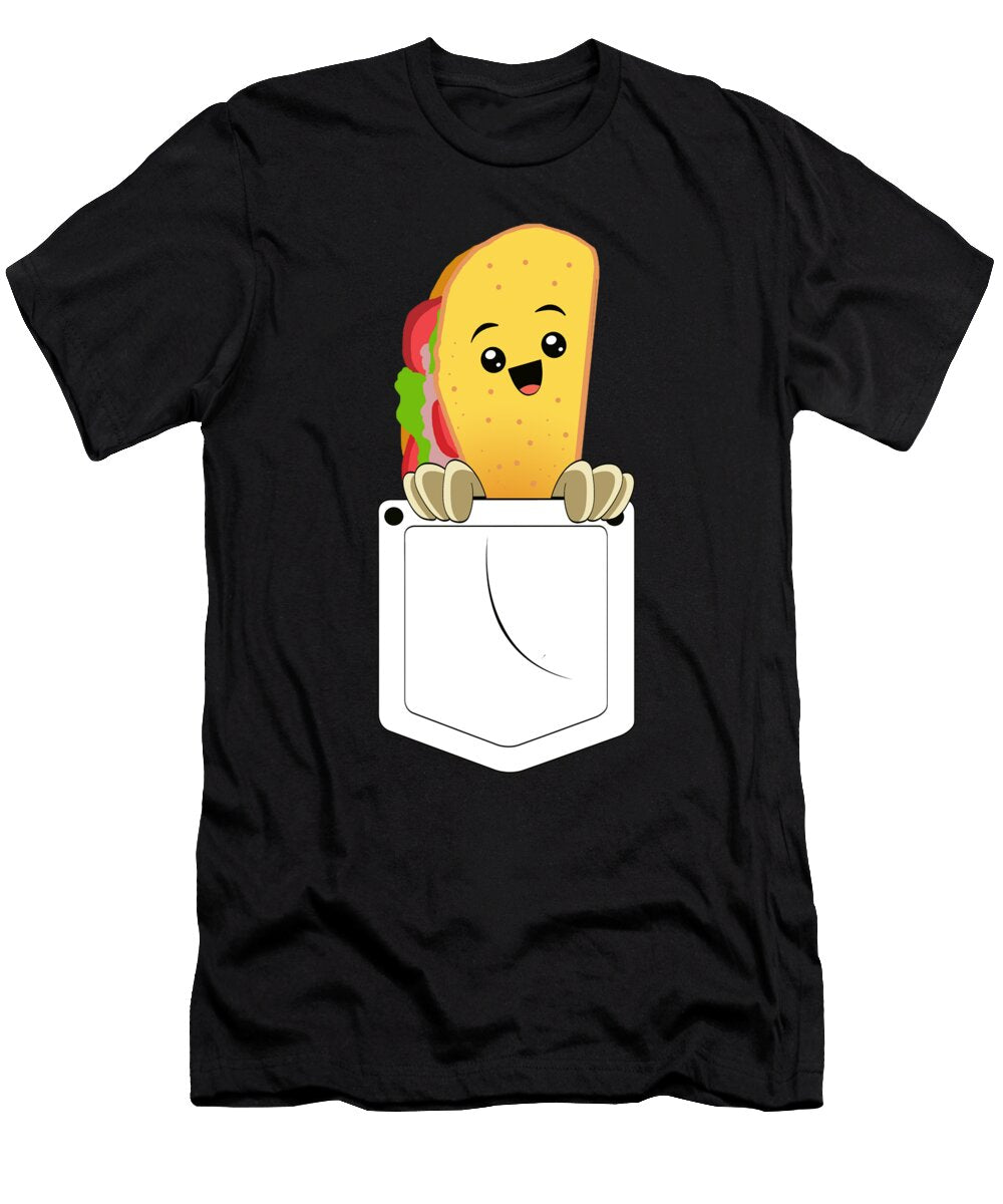 1 Taco Pocket Tuesday Food Tacos Mexican Gift Muc Designs T-Shirt