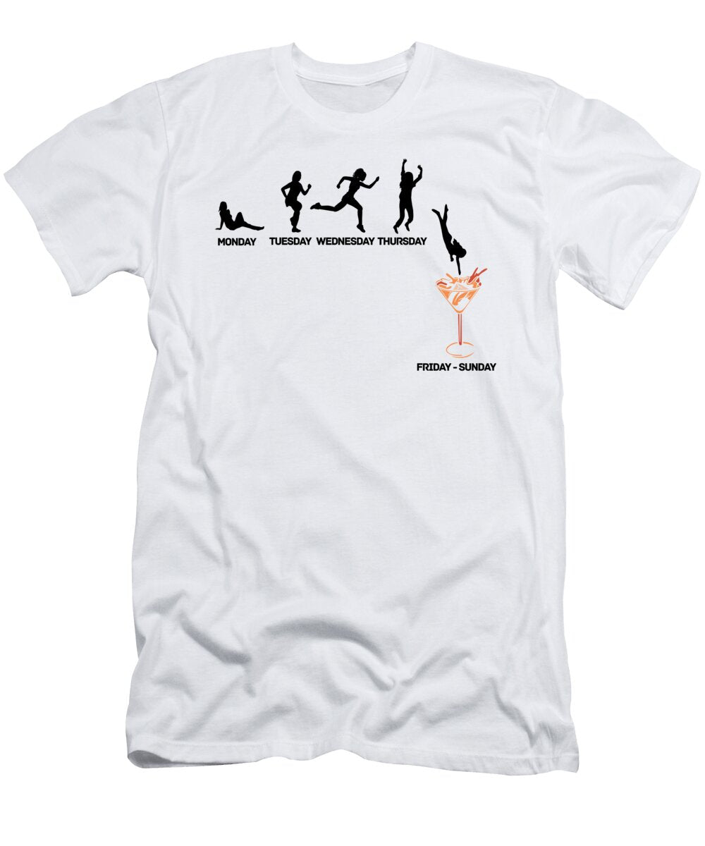 1 Tequila Drink Diver Days Funny Drinking Drunk Florian Dold Art T-Shirt