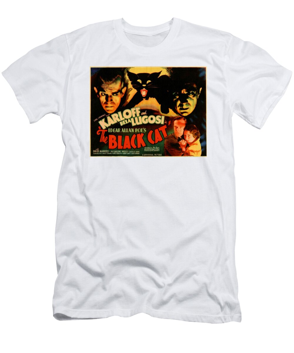 1 the Black Cat Movie Poster Just Vintage T-Shirt