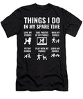 1 Things I Do in My Spare Time Poodle Dog Owner Studi Alex T-Shirt