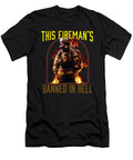 1 This Firemans Banned in Hell Funny Firefighter Maximus Designs T-Shirt