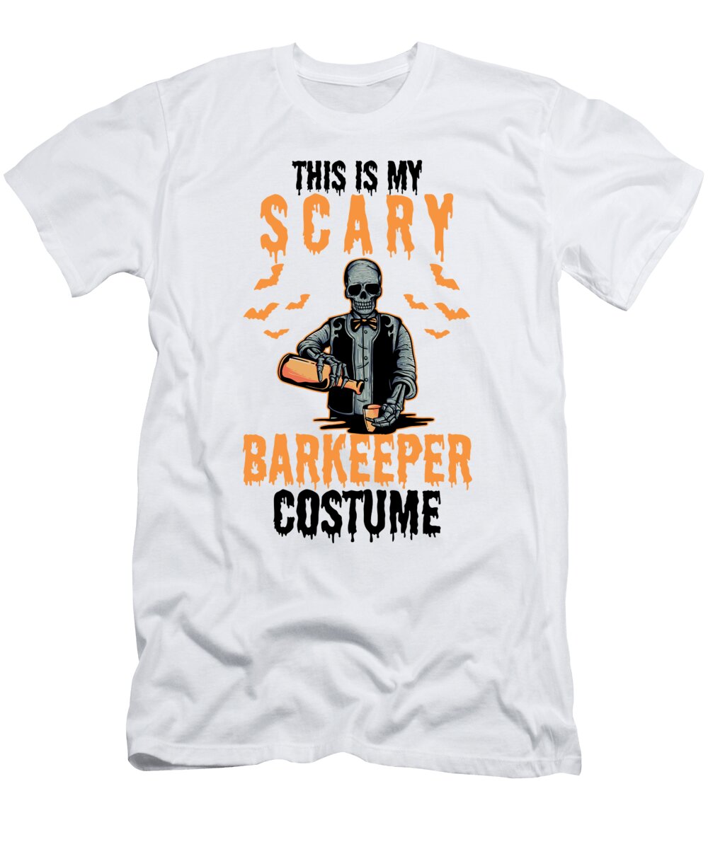 1 This Is My Scary Barkeeper Costume Bar Bartender Florian Dold Art T-Shirt