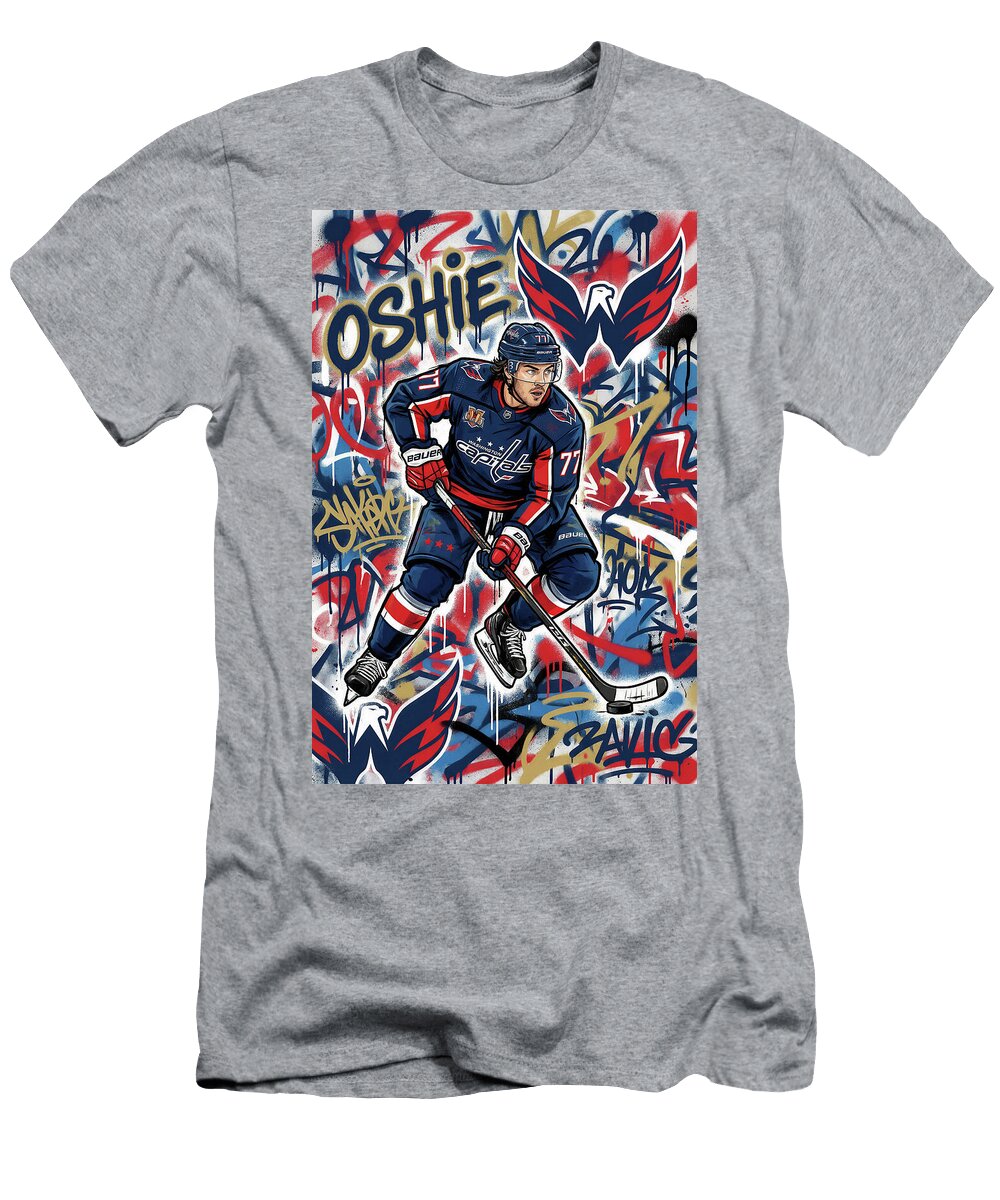 1 Tj Oshie Graffiti Poster Hockey Player NHL Sampadart Gallery T-Shirt