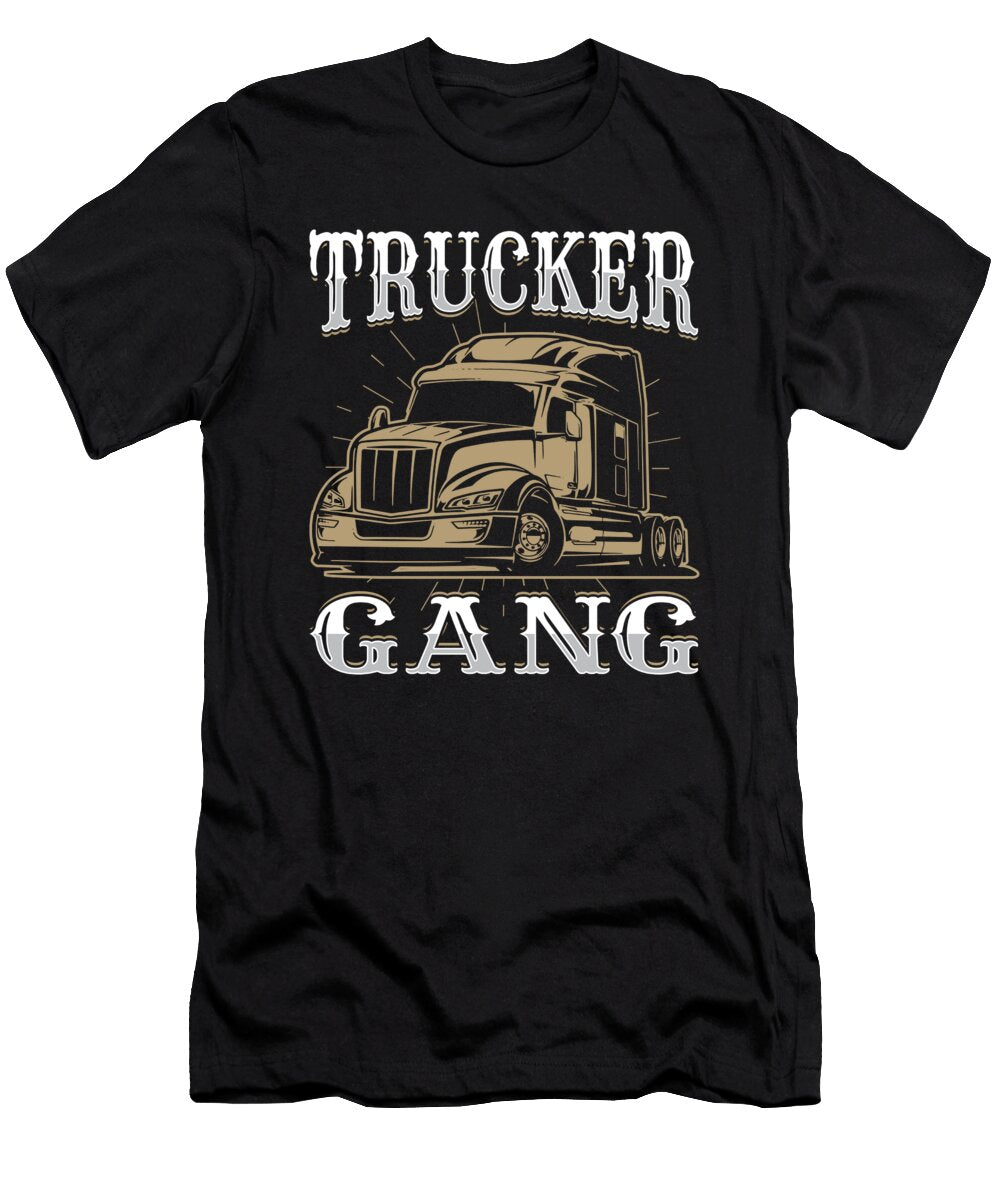 1 Truck Driver Big Rig Trucking Trucker Gang Crazy Squirrel T-Shirt
