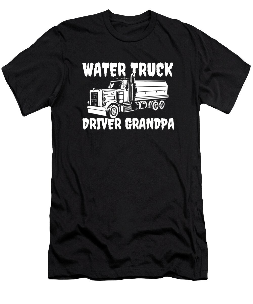 1 Truck Driver Rig Trucking Trucker Water Truck Driver Crazy Squirrel T-Shirt