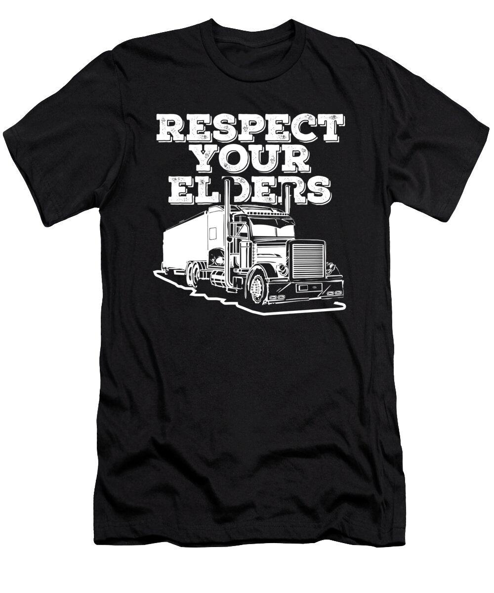 1 Trucker Trucking Big Rig Truck Driver Crazy Squirrel T-Shirt