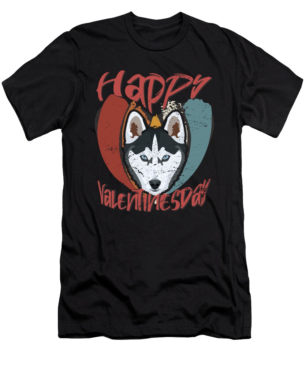 1 Valentines Day Husky Greenoptix T-Shirt