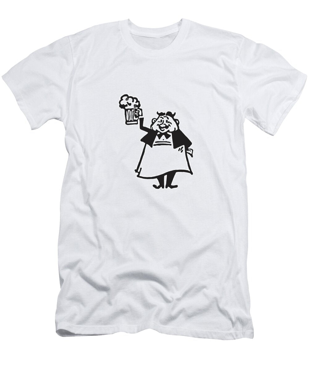 1 Waiter with Mug of Beer Csa Images T-Shirt