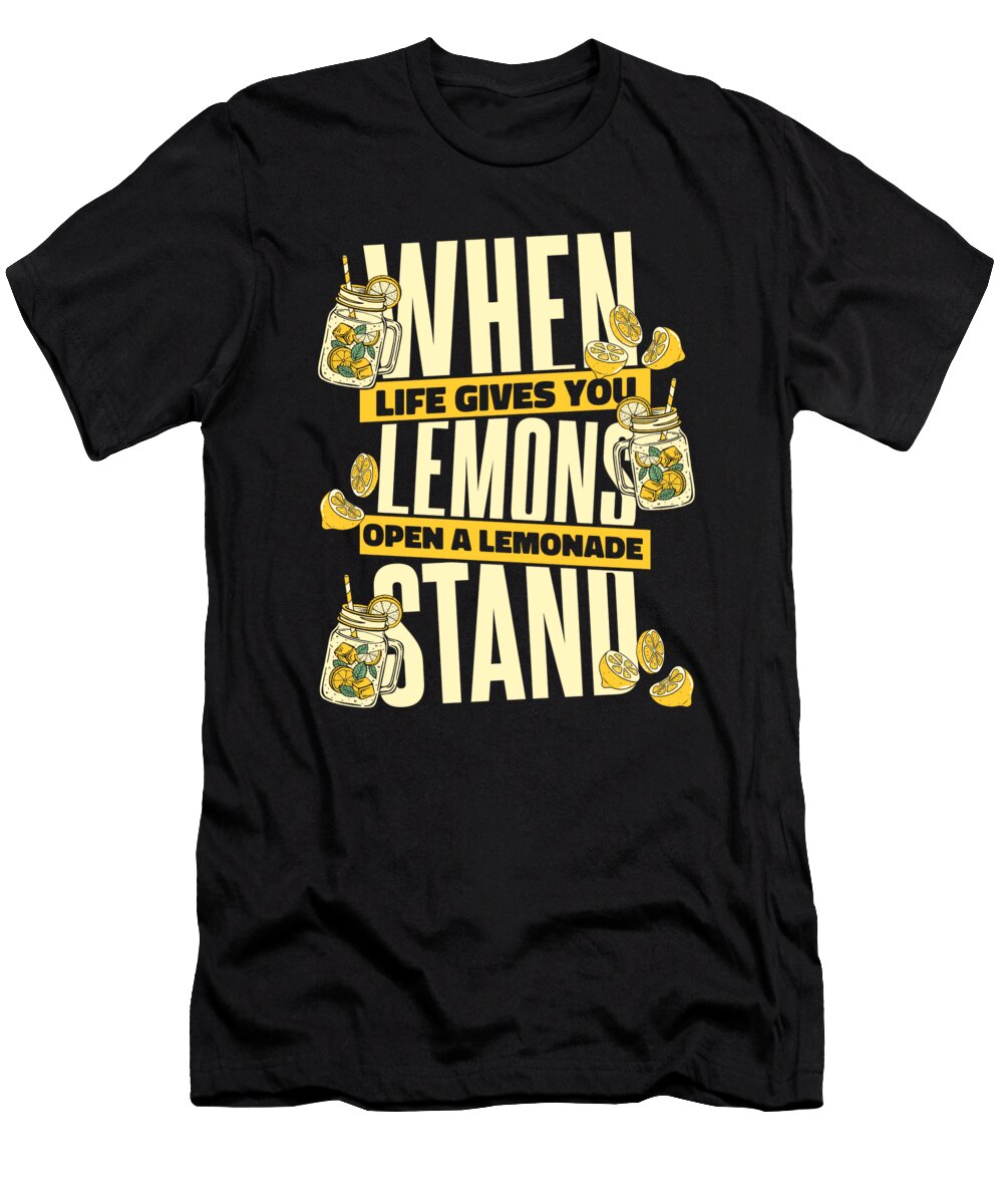 1 When Life Gives You Lemons Open Lemonade Stand Business Graphics Lab T-Shirt