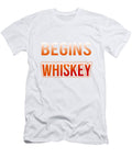1 Whiskey Drinker Life Begins After Drinking Whiskey Kanig Designs T-Shirt